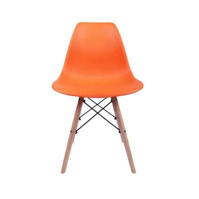 Wholesale Dining Room Furniture Simple Style Orange Plastic Chair Sillas Cadeira Plastic Chairs Sil