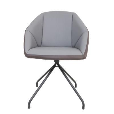 Factory Direct Home Furniture Chrome Iron Legs Dining Chair Gray Velvet Fabric Dining Chair