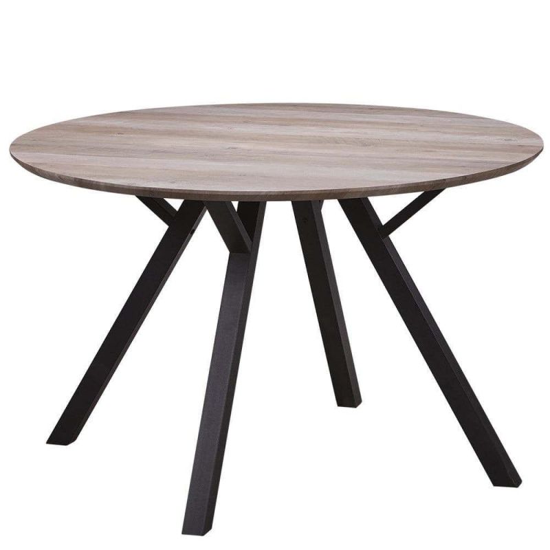 Wholesale New Arrive Simple American Vintage Solid Wood Round Tables and Chairs Combination Restaurant Coffee Dining Room Table