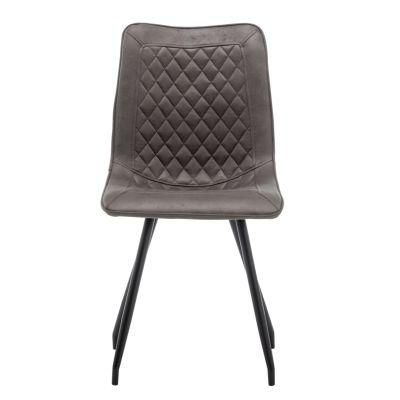 Modern Fashion Leather Metal Dining Chairs