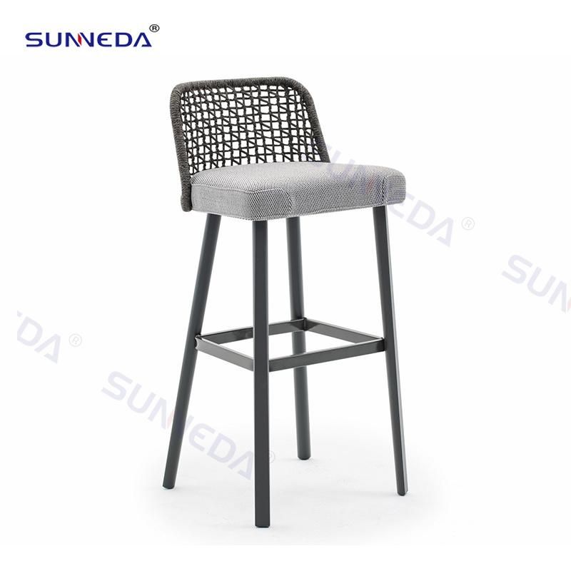 Classic Patio Webbing Aluminum Furniture Garden Dining Chair Set