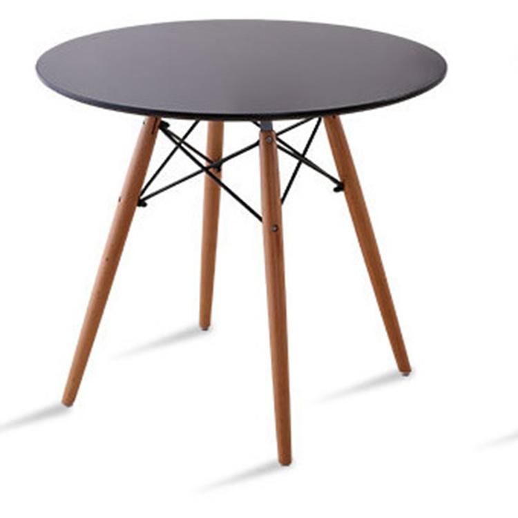 Restaurant Furniture Round Table Solid Wood MDF Furniture Wholesale Creative Dining Room Furniture Dining Table Set Simple Cafe Table