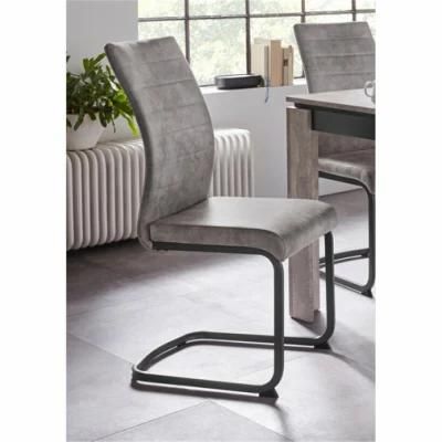 Dining Chair with Z Shape Chrome Legs