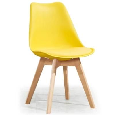 Professional Supplier Living Room Modern Backrest EMS Relax Side Chair French Style Coffee Shop Restaurant Solid Wood Dining Chair