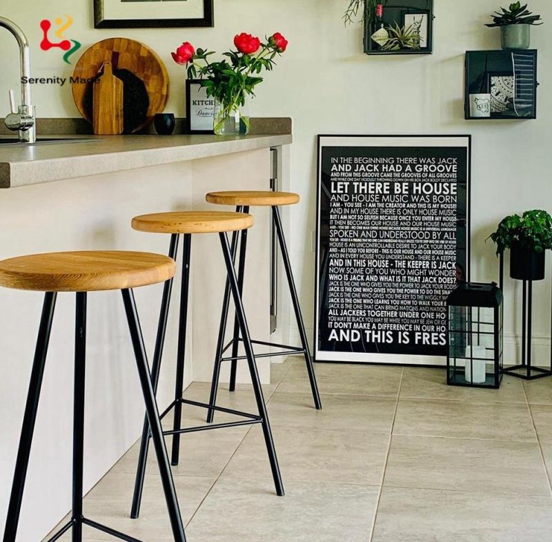 Simple 3 Legs Commercial Counter Bar Stool