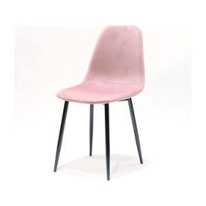 Modern Style Velvet Cushion Home Furniture Nordic Denmark Mark Polish Style Dining Chair