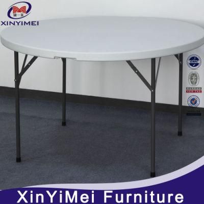 China Plastic HDPE Folding Round Dining Tables for Hotel