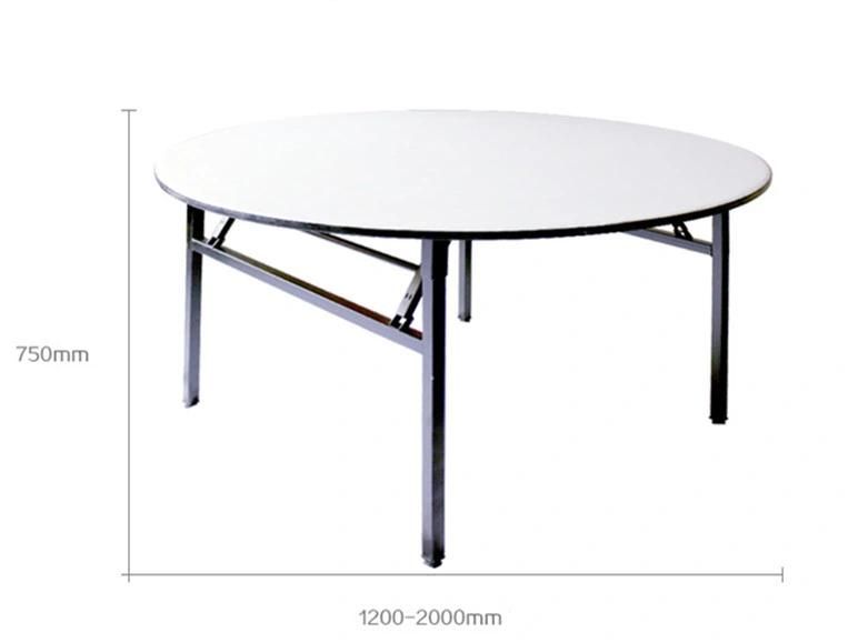 Modern Outdoor Wedding Banquet Event Furniture Metal Round Folding Table