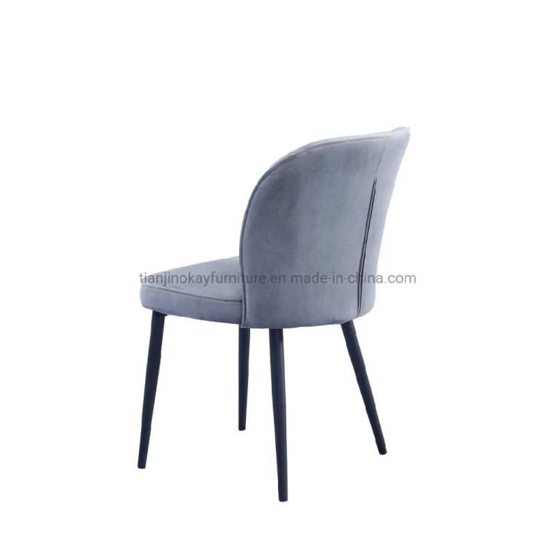 Wholesale Free Sample PU Seat with Stainless Steel Plating Leg Long Chair Dining Chair