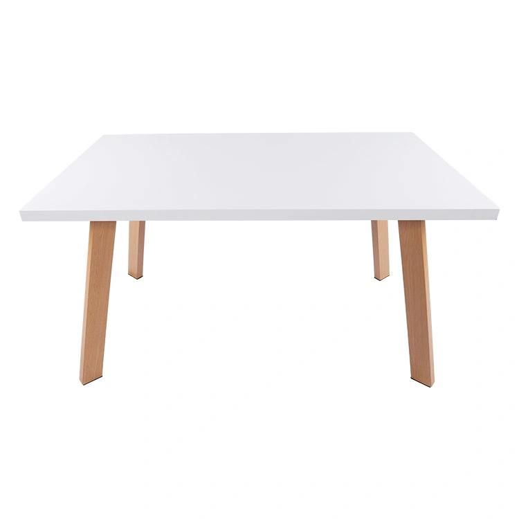 140X80cm Simple Wooden Centre Table Designs MDF Wooden Dining Table