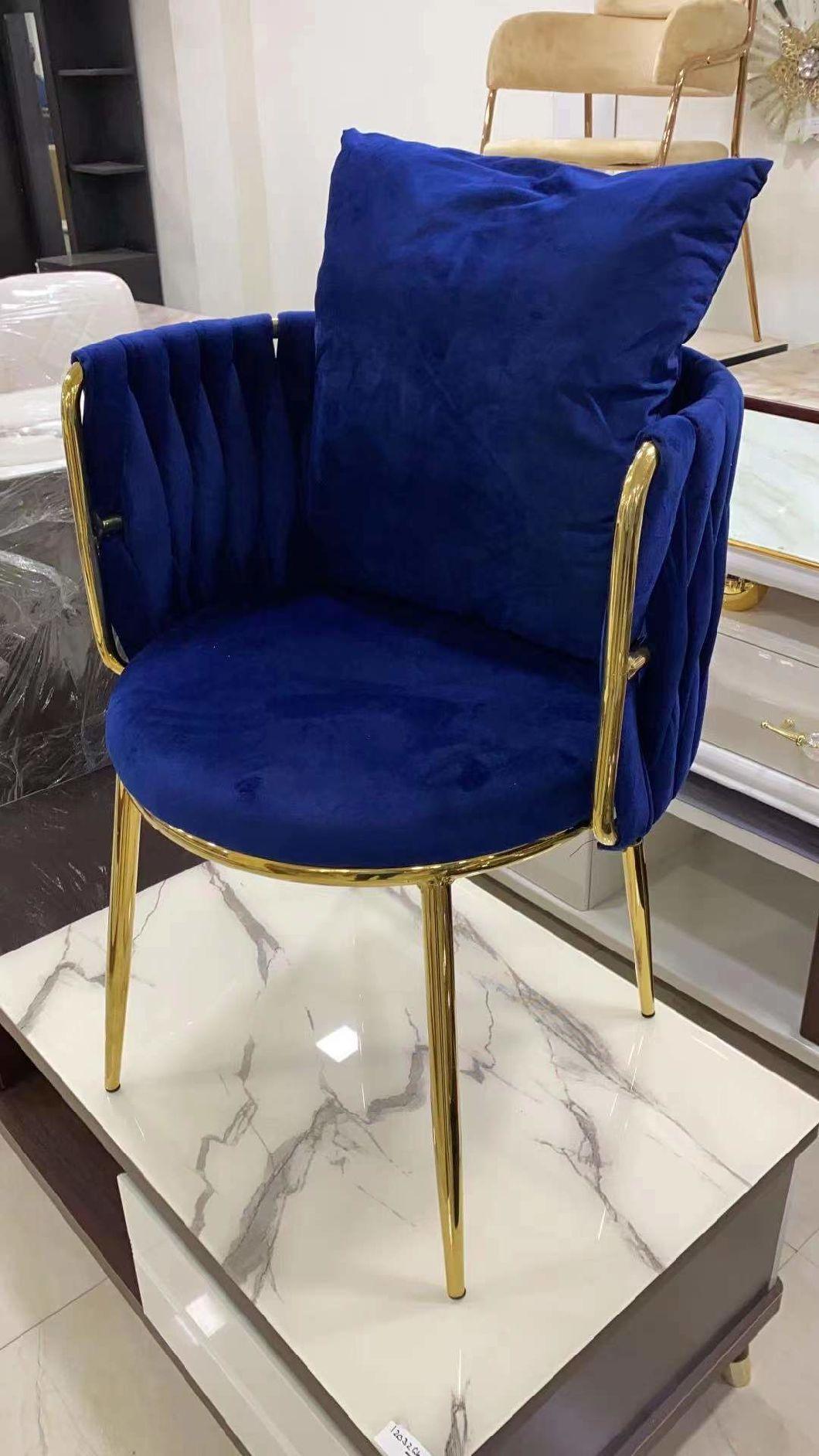 Hotel Wedding Used Upholstered Light Luxury Leather Dining Chair