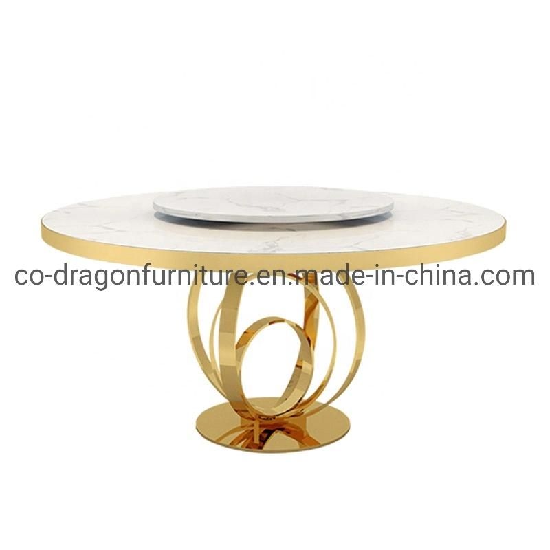 2021 Home Furniture Luxury Round Dining Table with Marble Top