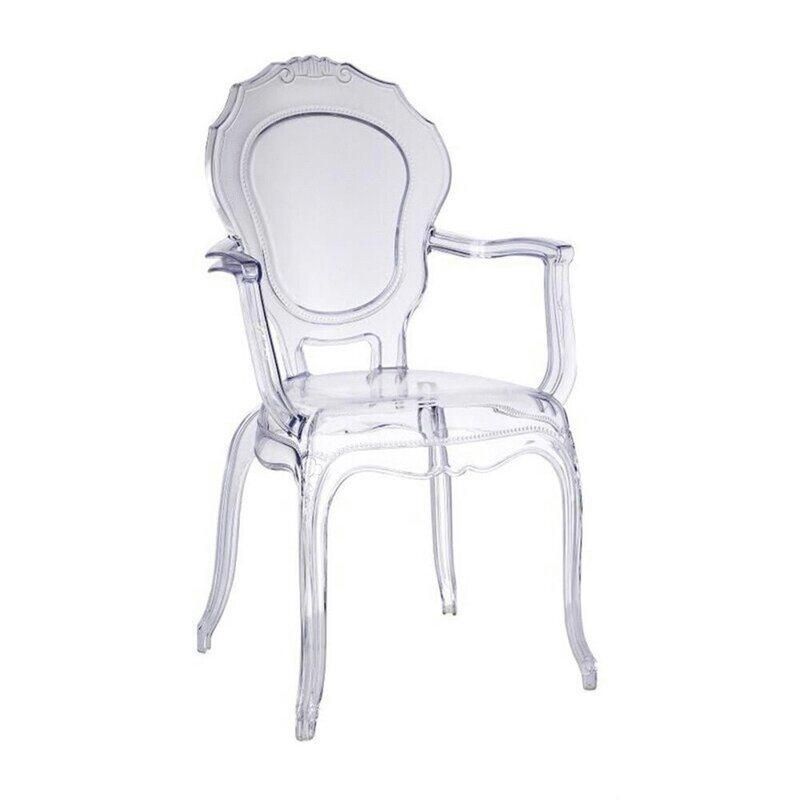 Wholesale New Design Quality Clear Crystal Transparent Acrylic Ice Resin Stacking Wedding Chair for Outdoor Banquet