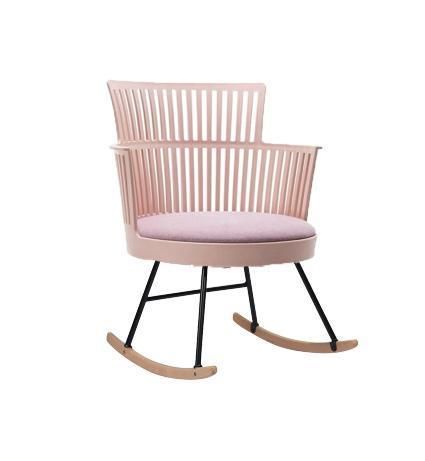 High Quality Plastic Hot Sale Practical Durable Leisure Plastic Fashion Living Room Leisure Rocking Chair