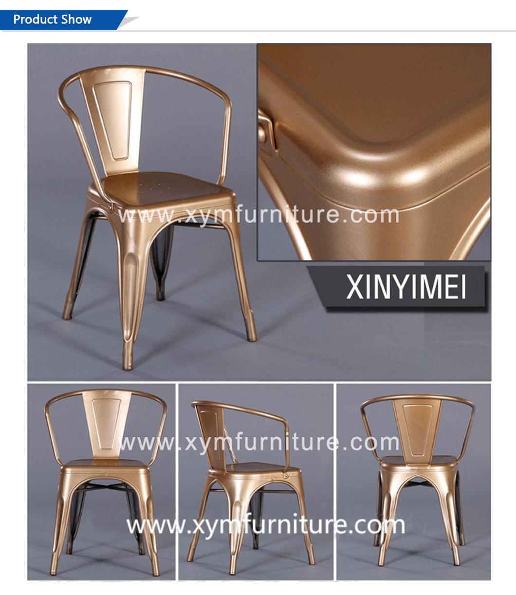 Classic Metal French ABS Side Dining Chair of Restaurant