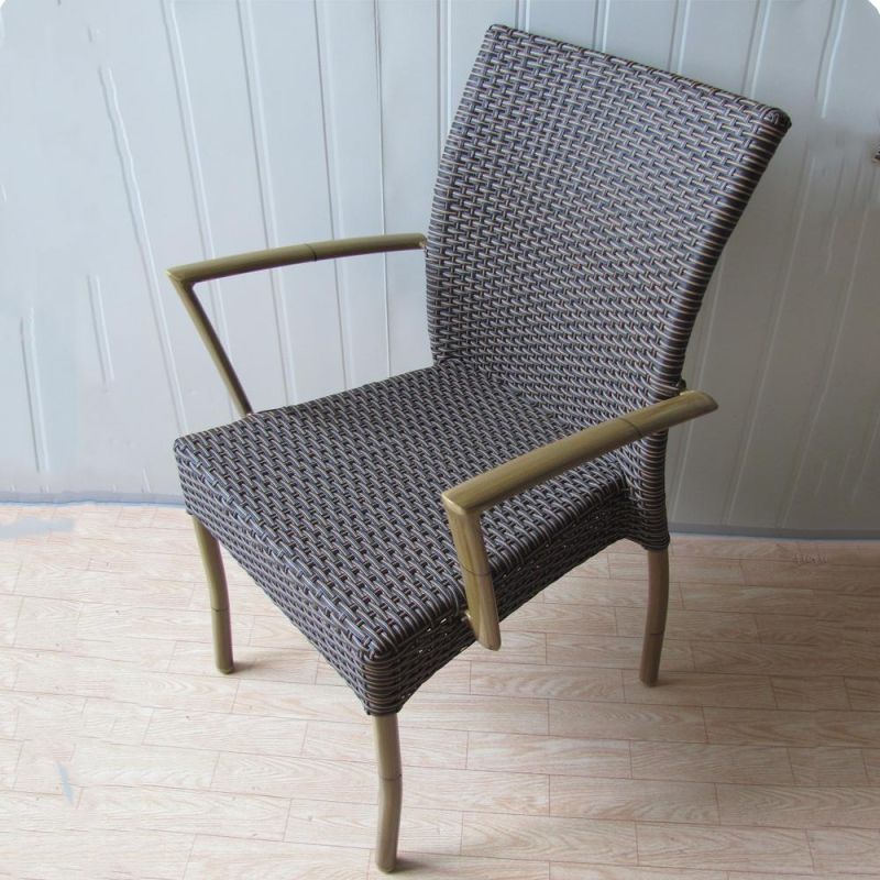 Easily to Put Away Rattan Dining Room Stackable Chair