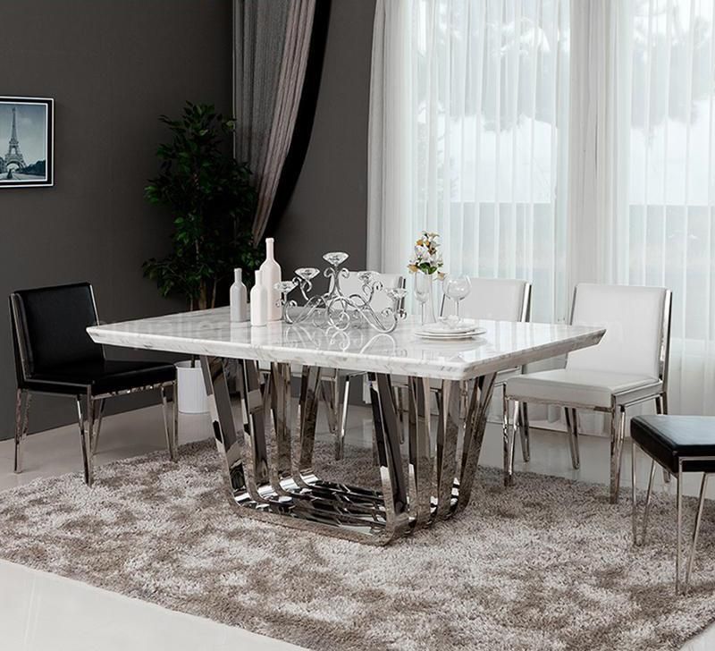 New Product Morden Home Restaurant Marble Furniture Foshan Dining Table