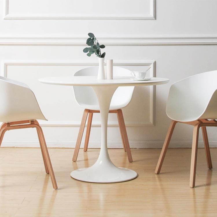 Nordic Luxury Cheap Modern Dining Restaurant Furniture Modern Wood Round Dinning Table with Chairs