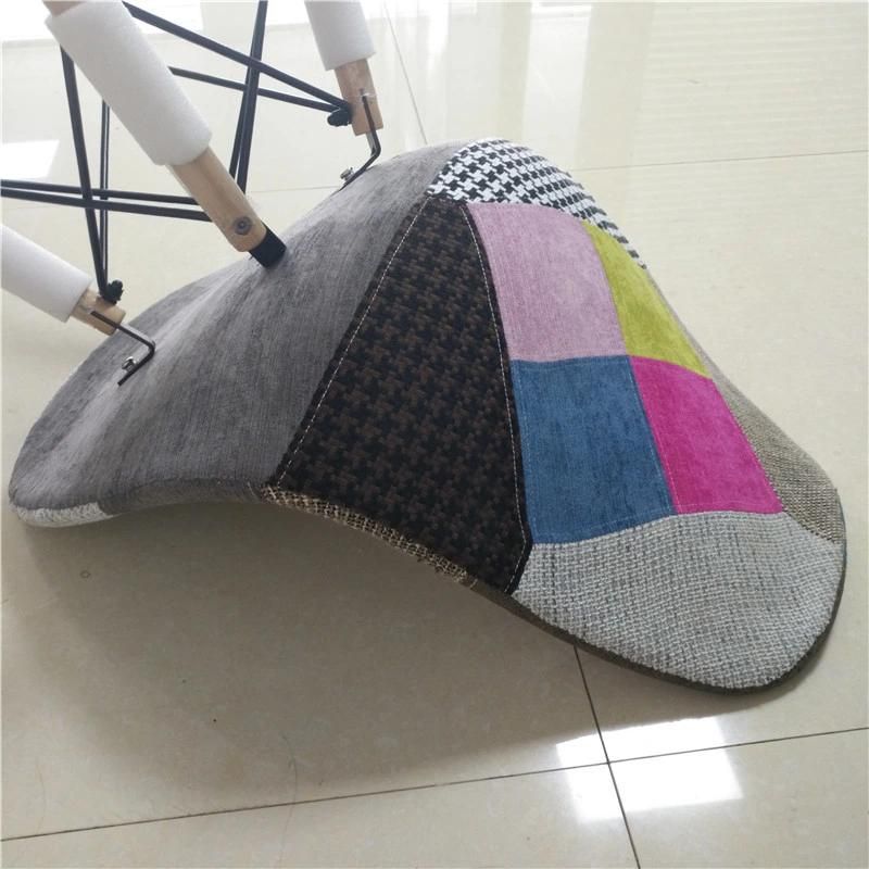 Modern Design Cheap Home Furniture Dining Room Chairs Nordic Dsw Patchwork Fabric Chair