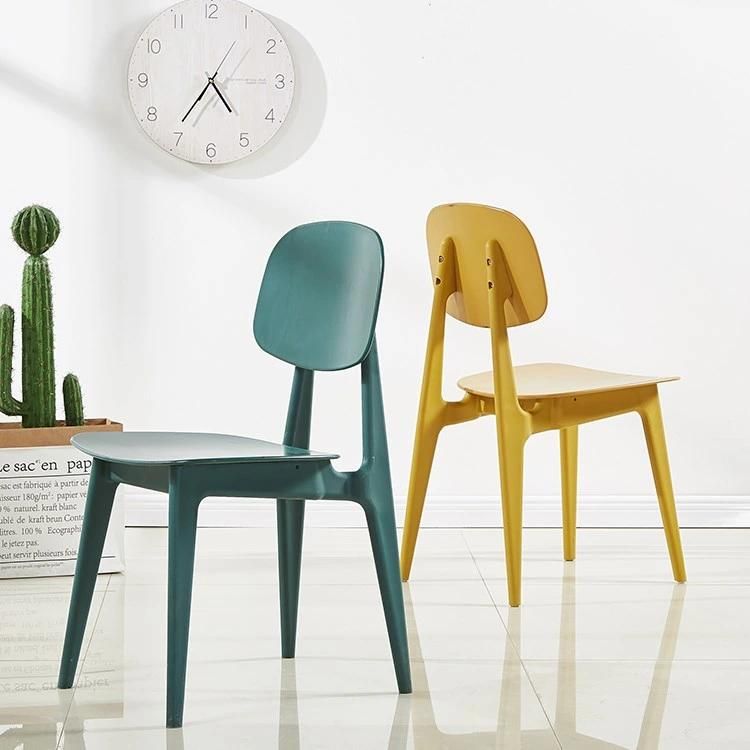 Wholesale Dining Room Furniture Sillas Cheap Colorful Modern PP Plastic Stackable Dinning Chair