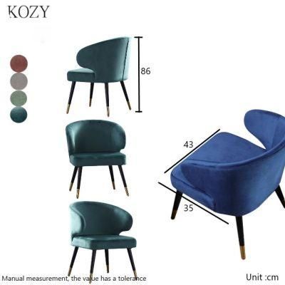 Modern Colorful Cheap Price Velvet Dining Chair