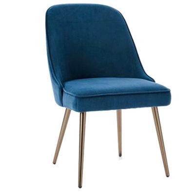 Modern Dining Chair Metal Legs Sedie Da Sala Da Pranzo Exterior Fabric Velvet Covers Dining Chair