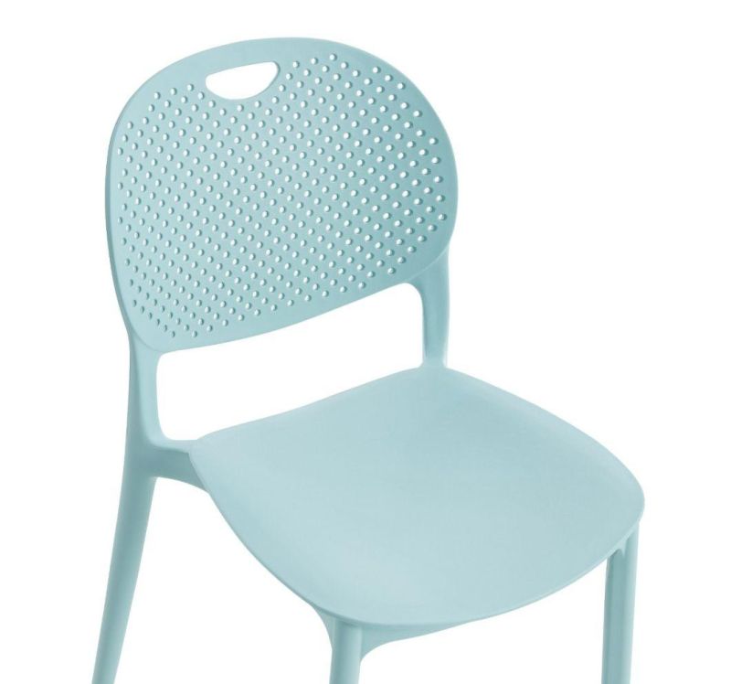 Space Saving Dining Chair Stacking PP Material Homo for Plastic Chairs Seat Stackable Elegant Room Courful Stuffed