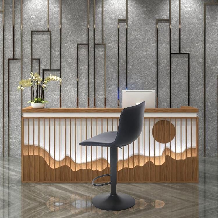 Modern Design Style Black Adjustable Height Bar Chair