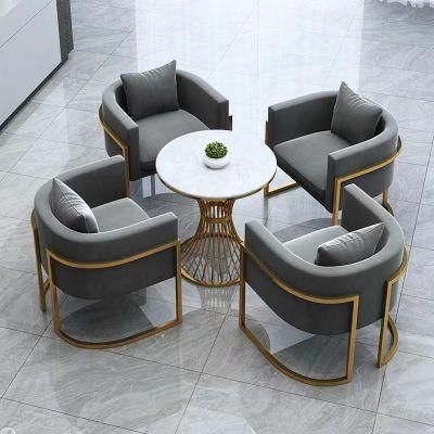 Modern Furniture Stainless Steel Legs Dining Room Chair Upholstered Velvet Dining Chair