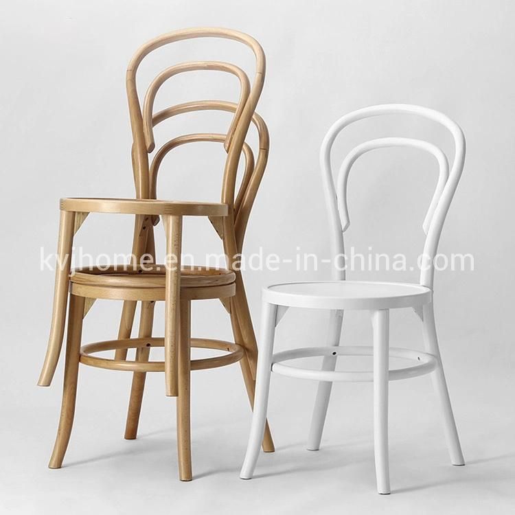 Kvj-7422 New Design Solid Wood Stackable Bentwood Thonet Dining Chair