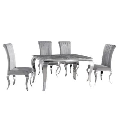 New Design Stainless Steel Furniture Wholesale Restaurant Table Leg Metal Dining Table