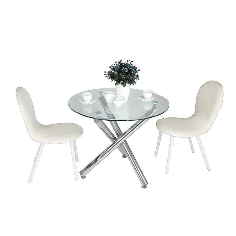 Modern Luxury Design Tempered Glass Dining Table