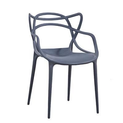 China Wholesale Italian Style Outdoor Furniture Stackable Colorful Plastic Cafe Chairs PP Design Nordic Dining Chair