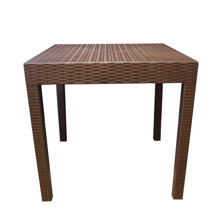 New Design Dining Room Brown Dining Table Plastic