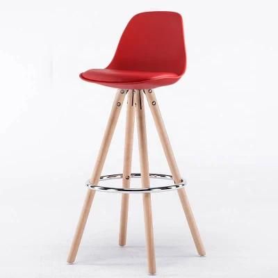 High Bar Chair Plastic Scandinavian Tulip High Chair / Dining White Bar Stool