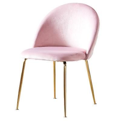 Wholesale Colourful Restaurant Upholstered Velvet Cushion Dining Chairs