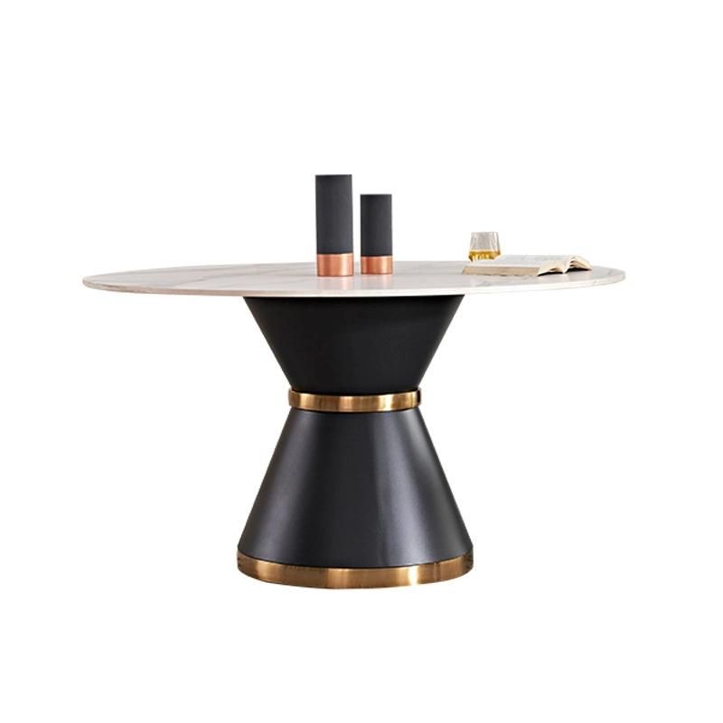 Hot Sales Dining Table Small Apartment Modern Round Soft Tables