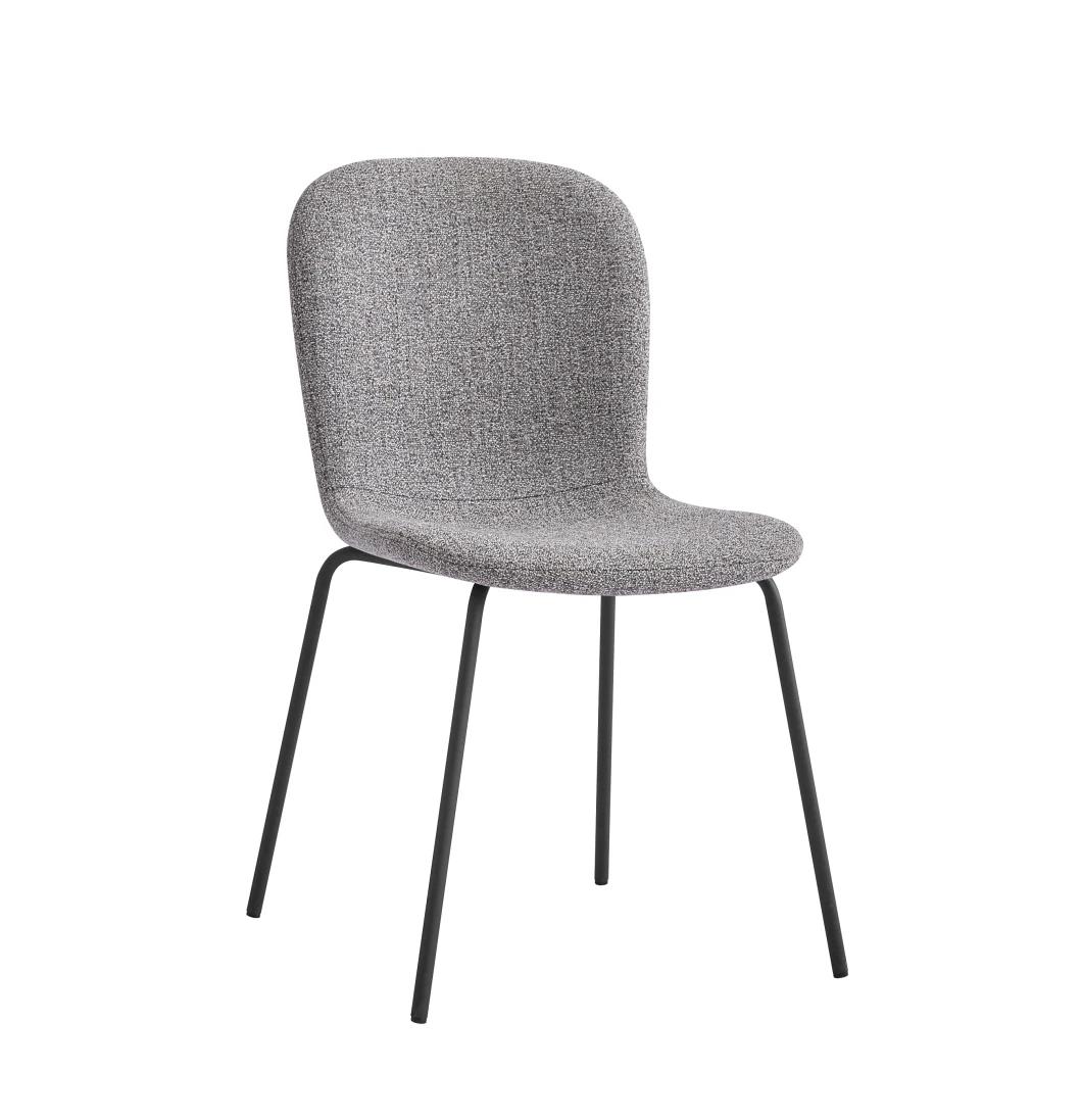 Dining Room Furniture Metal Leg Ergonomic Grey Velvet Dining Chair