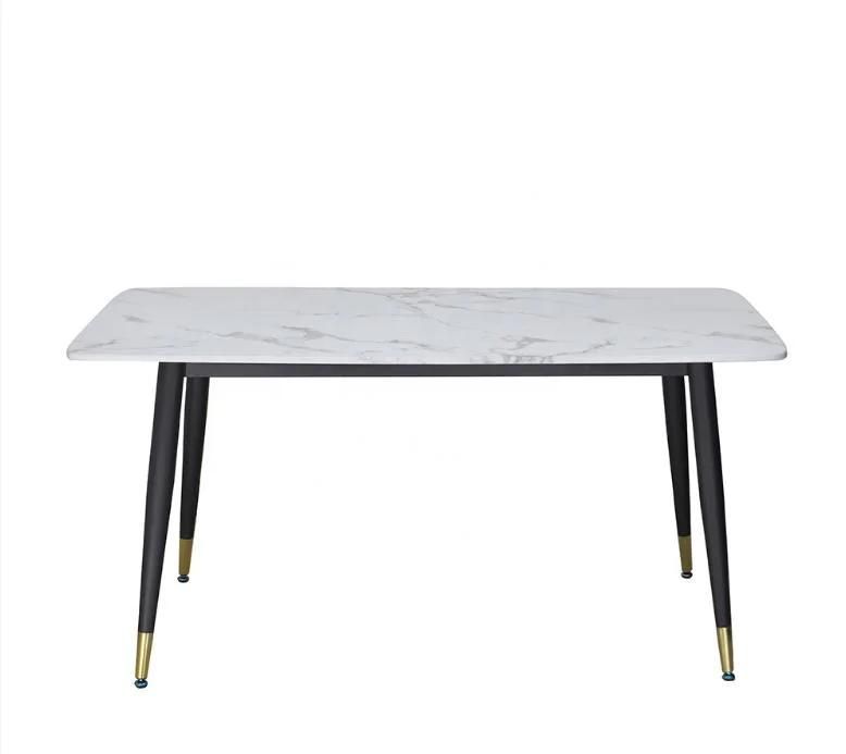 Rectangular Marble Table Tops Light Luxury Dining Table