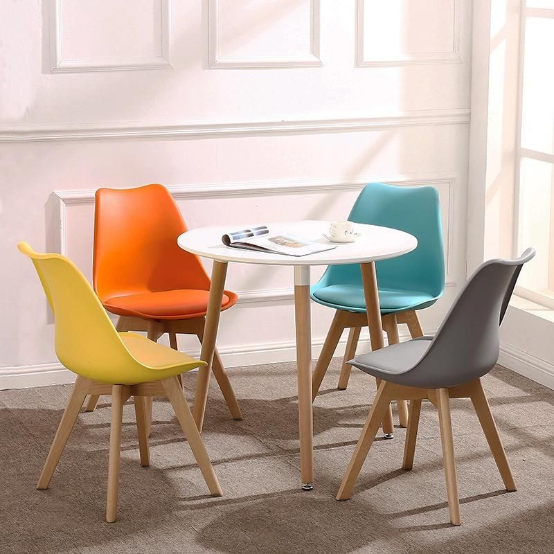 Nordic Simple Home Furniture Set Modern Kitchen MDF Comedores 4 Sillas Wood Round Dining Table with Chairs