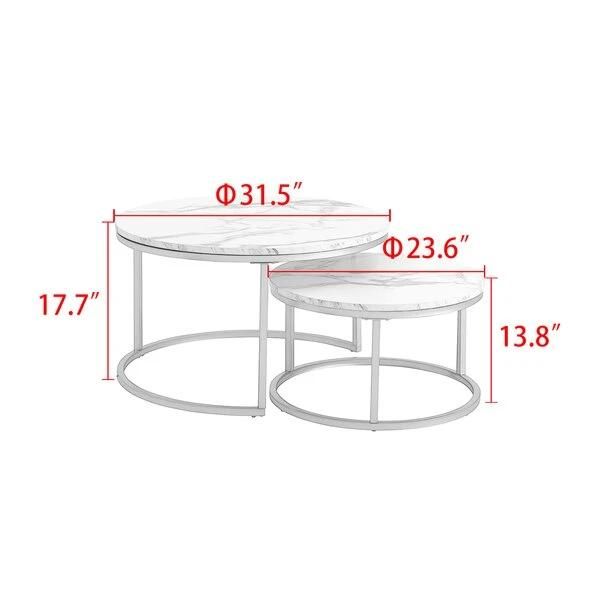 Modern Stainless Steel Coffee Table Side Table