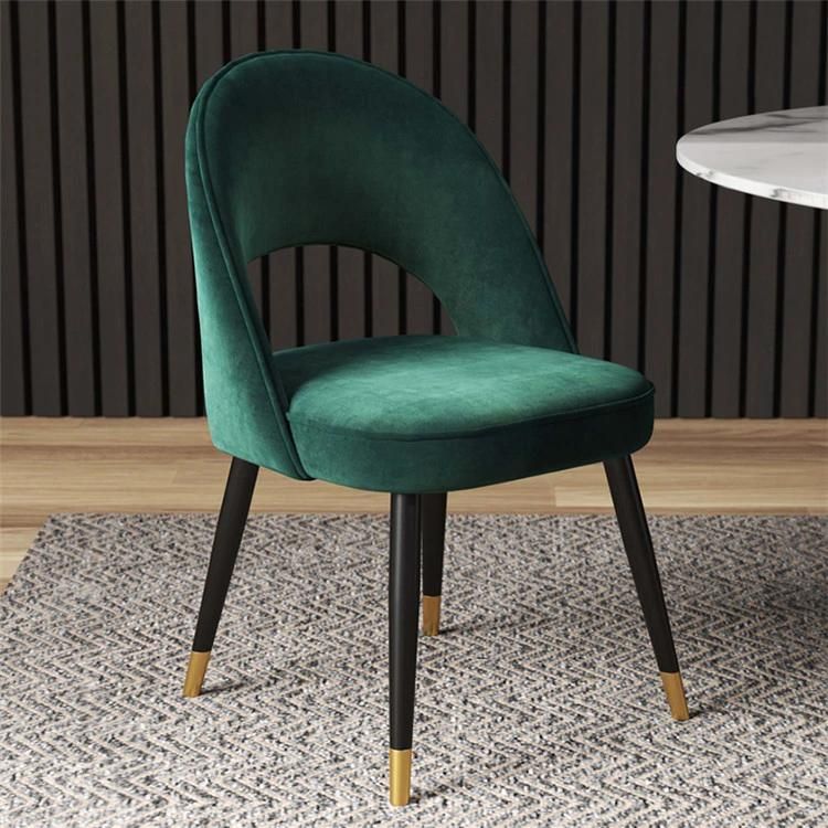 Luxury Modern Design Restaurant Dining Room Home Furniture Velvet Fabric Dining Chair