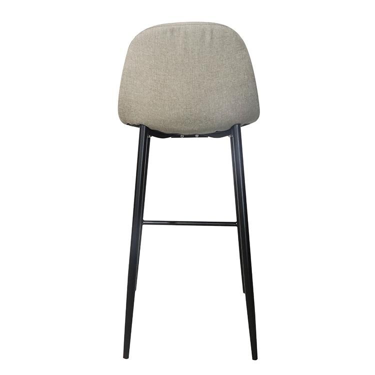 Chinese Wholesale Cheap Modern Home Furniture Dining Room Fabric Bar Stool High Chair Bar Chair