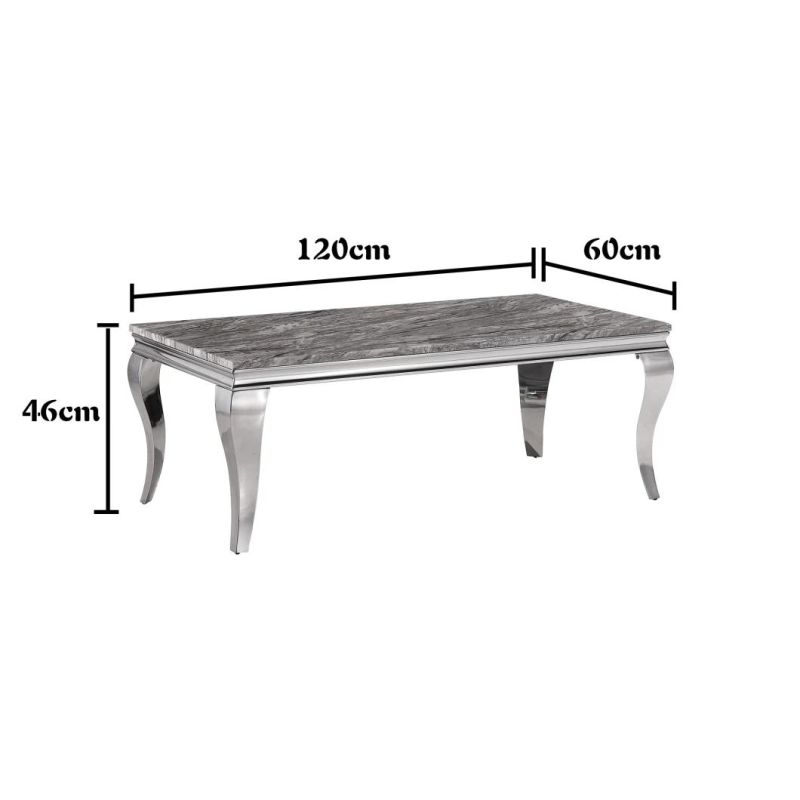 Nordic Modern Design Home Furniture Silver Metal Leg Restaurant Dining Room Table Set