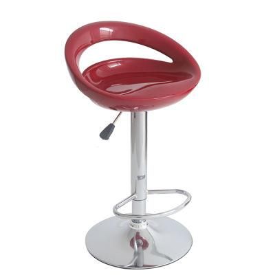 Hot Sell PP Modern Height Adjustable Swivel Kitchen Breakfast Stools Plastic Bar Chair