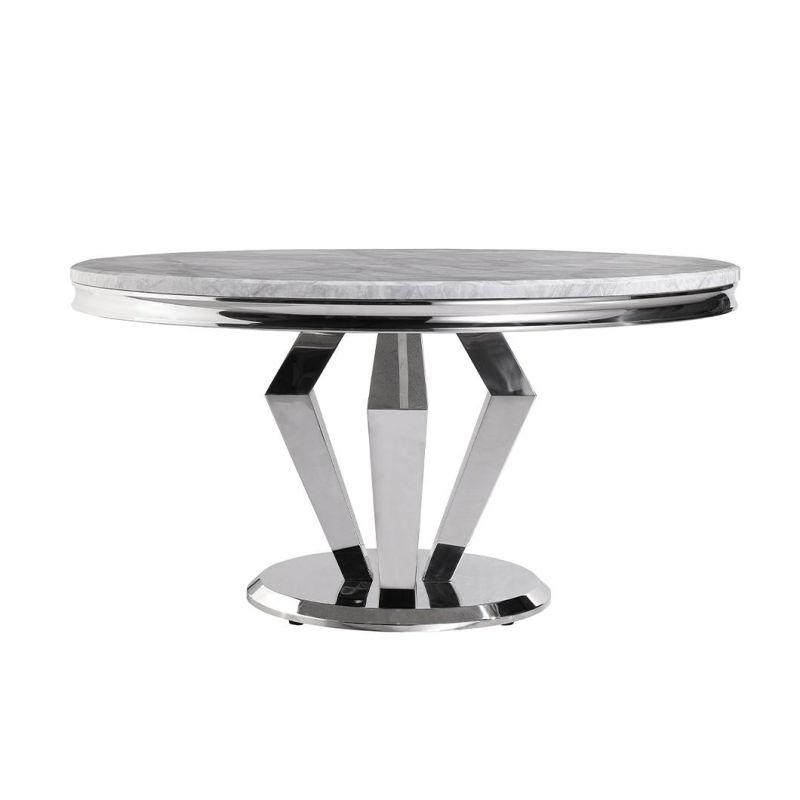 Wholesale Luxury Dining Room Commercial Contemporary Stainless Steel Farmhouse Dining Table