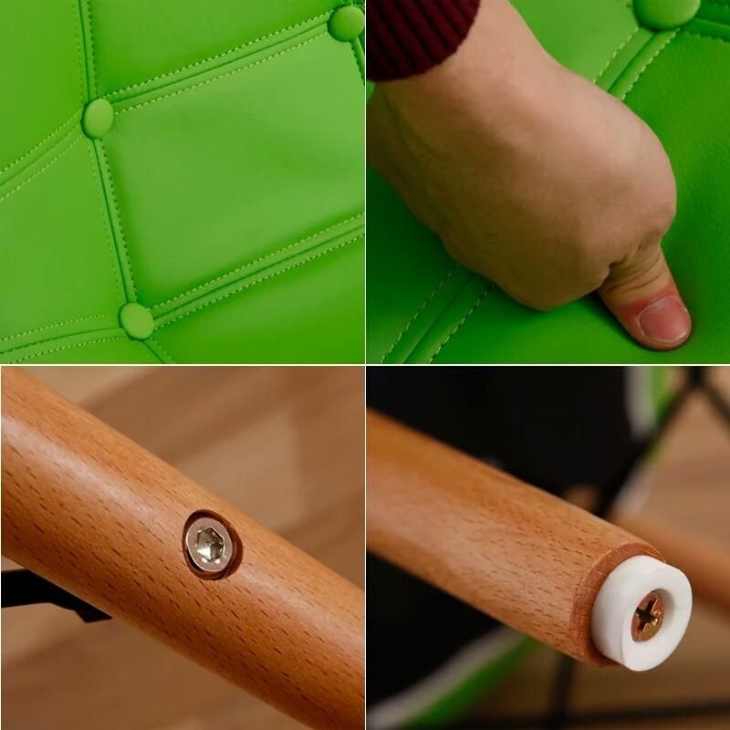 China Wholesale Modern Home Furmiture Wooden Legs Chair PU Leather Nordic Dining Furniture Dining Chairs