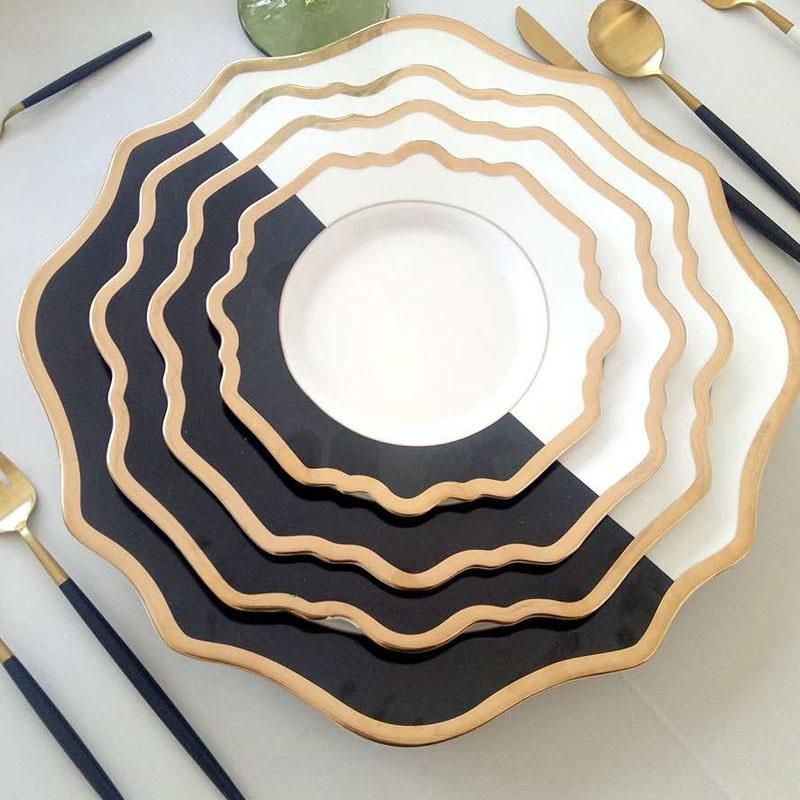 Clear Decoration Charge Plates Glass Hotel Restaurant Plates Wholesale