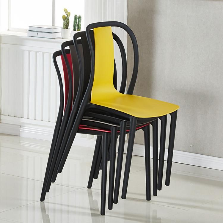 Designer Stool Black White Plastic Airport Waiting Chair Luxury European Household Kitchen Leisure Chairs for Dining Room Olx