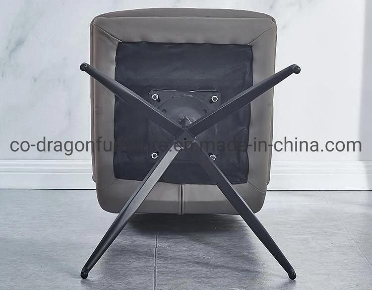 Hot Sale Wholesale Swivel Metal Dining Chair with Leahter Back